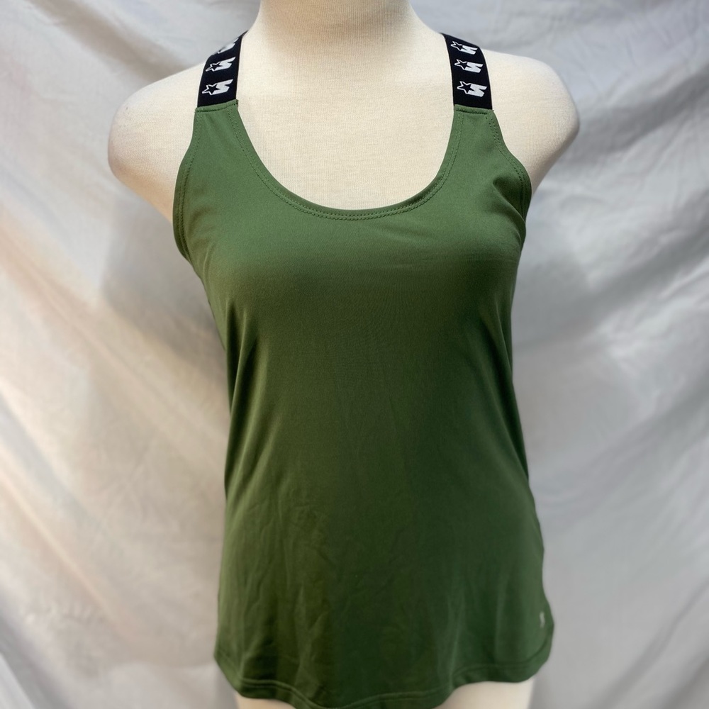 Starter Women's Stretch Elastic Logo Strap Dry Star Tank Top